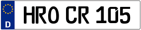 Trailer License Plate
